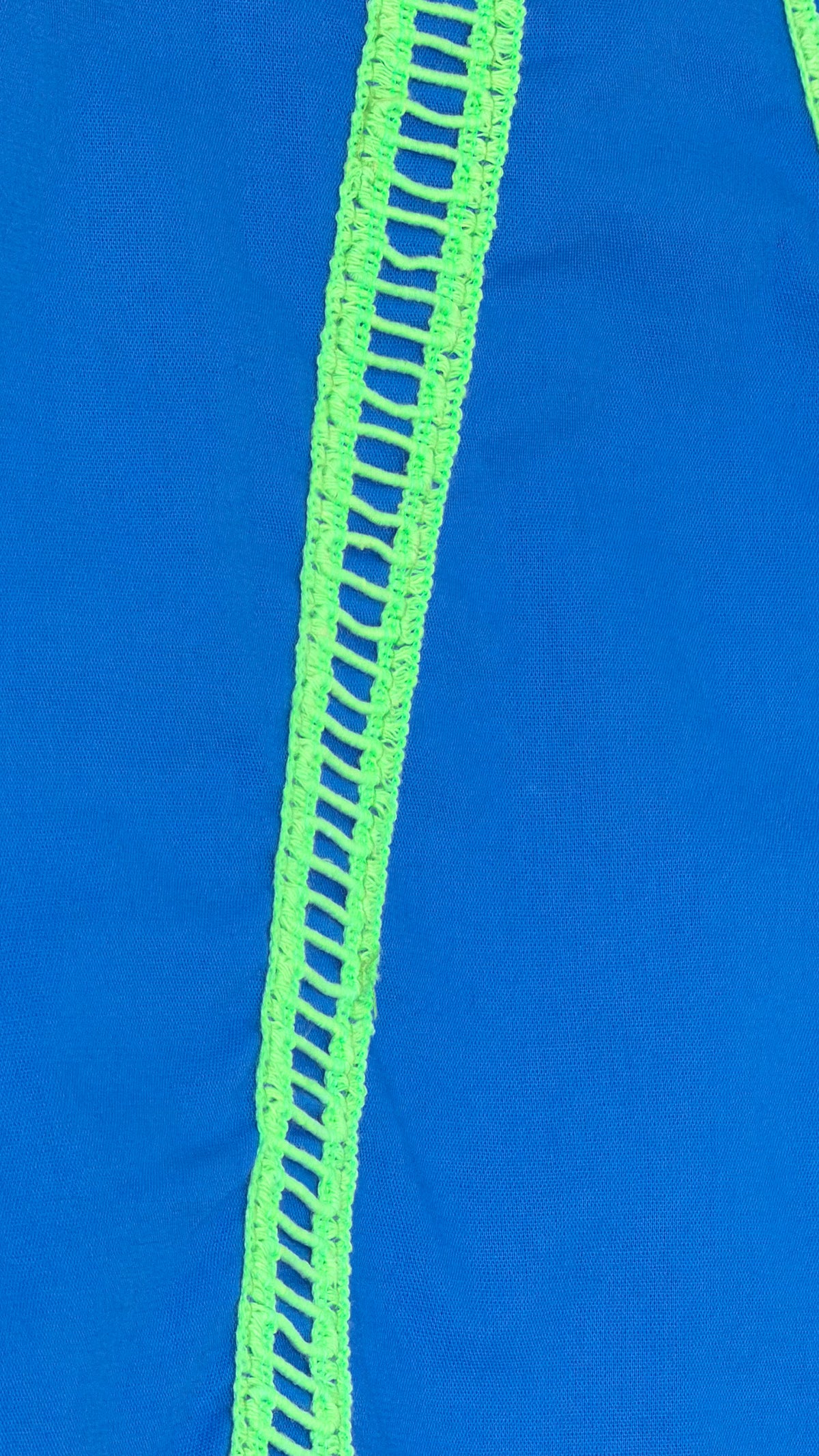 Electric Blue & Neon Green Two-Piece Set
