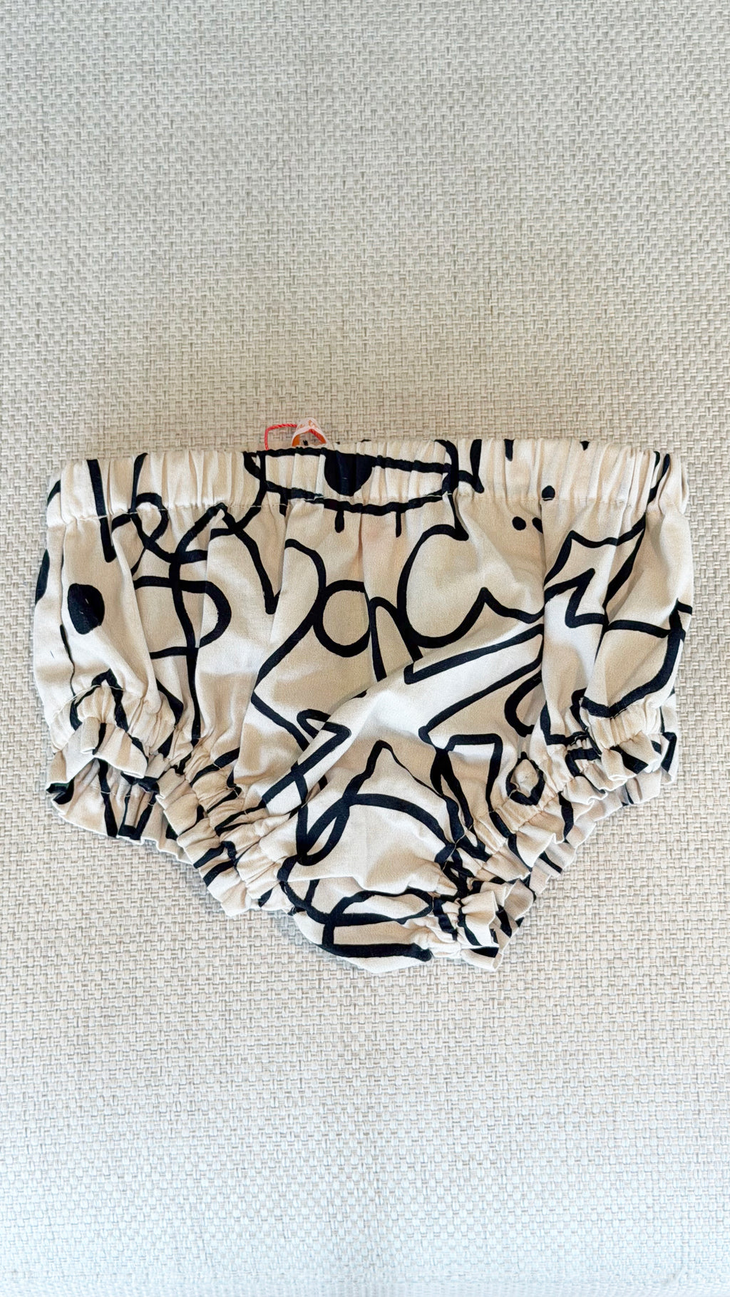 Abstract Floral Print Dress + Bloomers