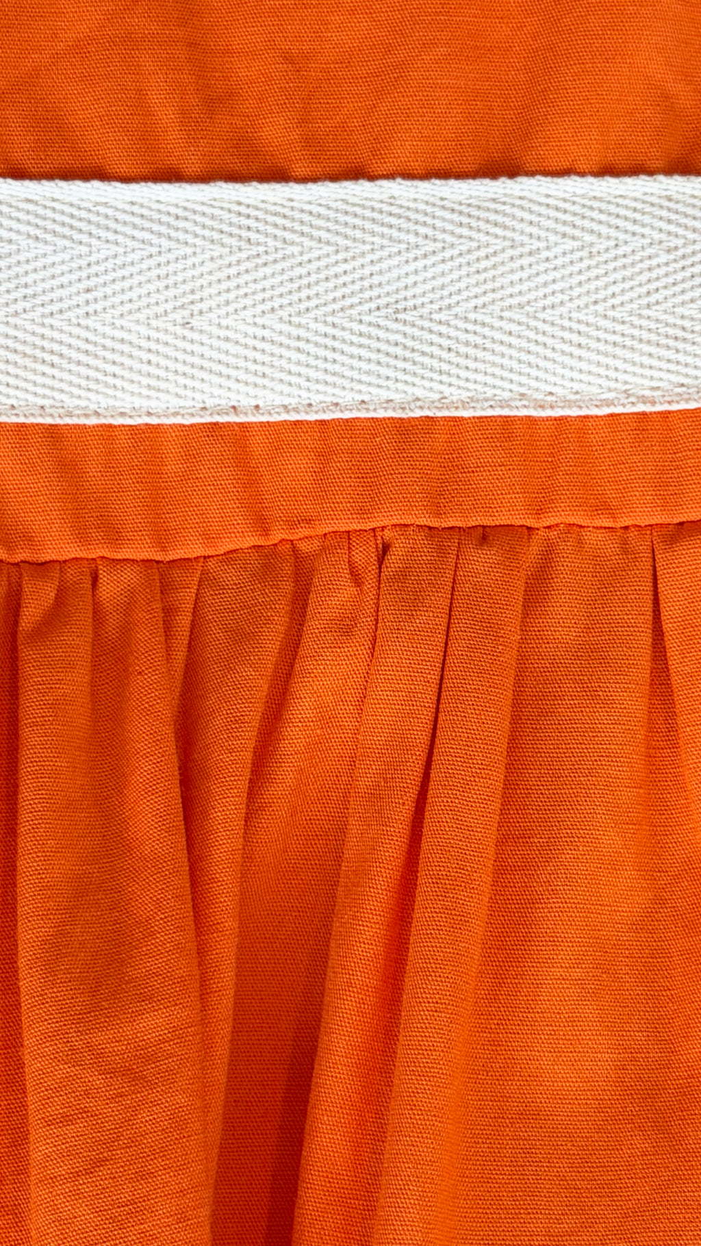 Orange Cutout Back Midi Dress