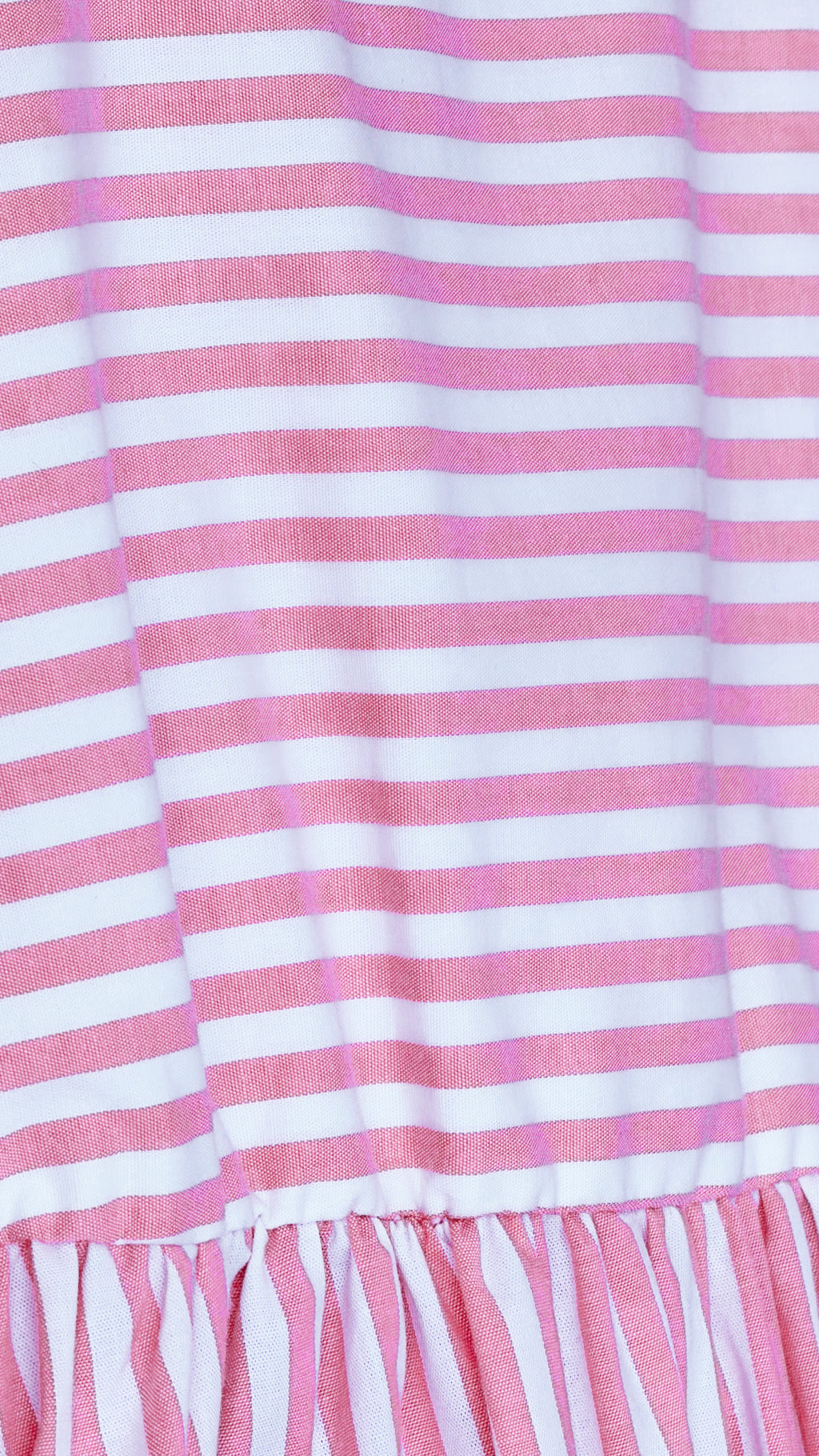 Pink Striped Flutter Sleeve Dress