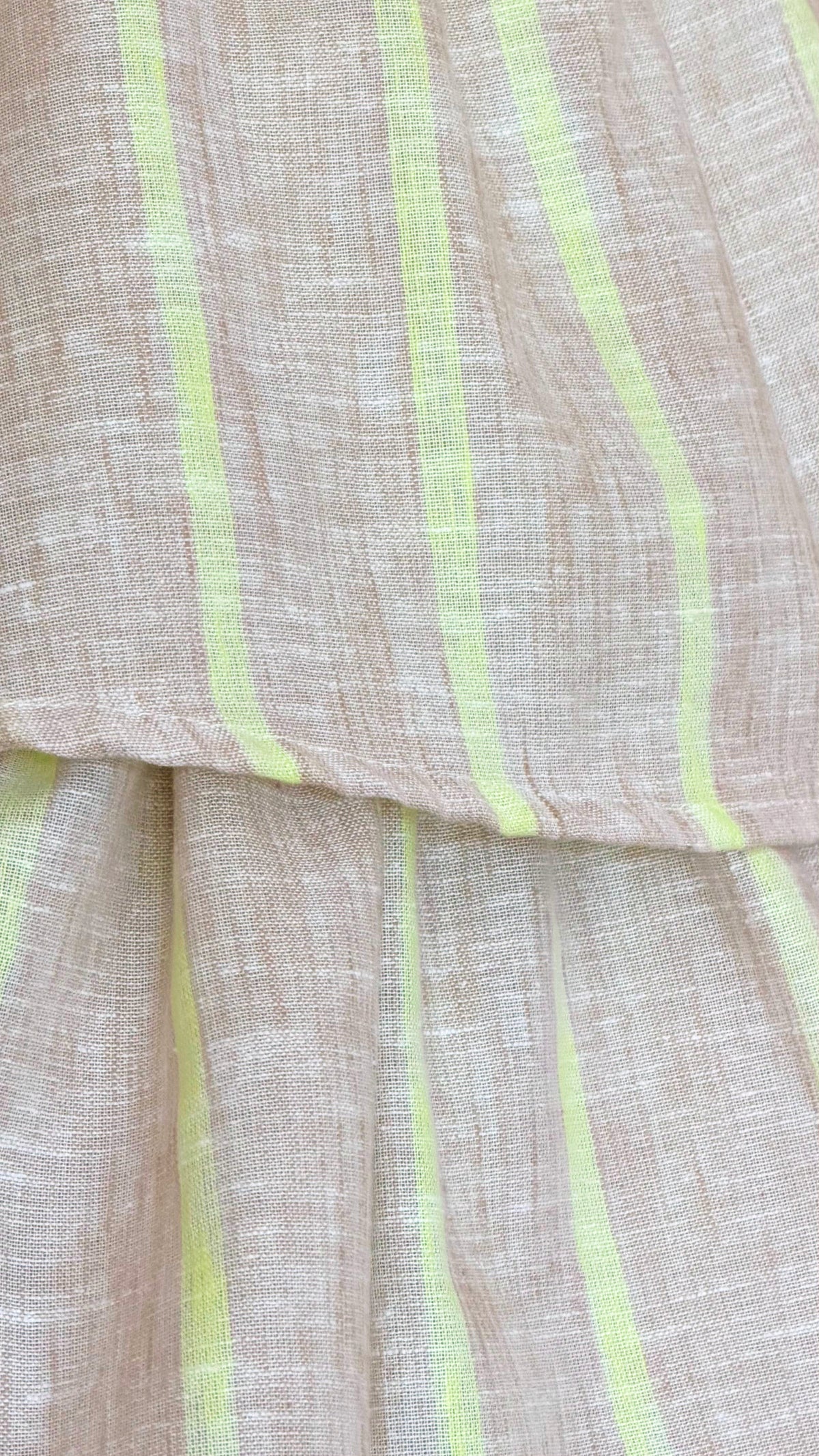 Neon Stripe Tiered Dress
