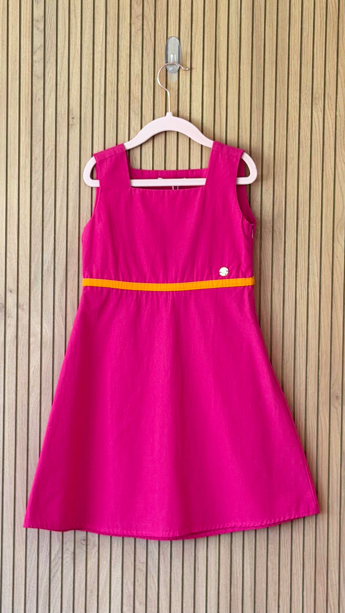 Hot Pink & Orange A-Line Dress