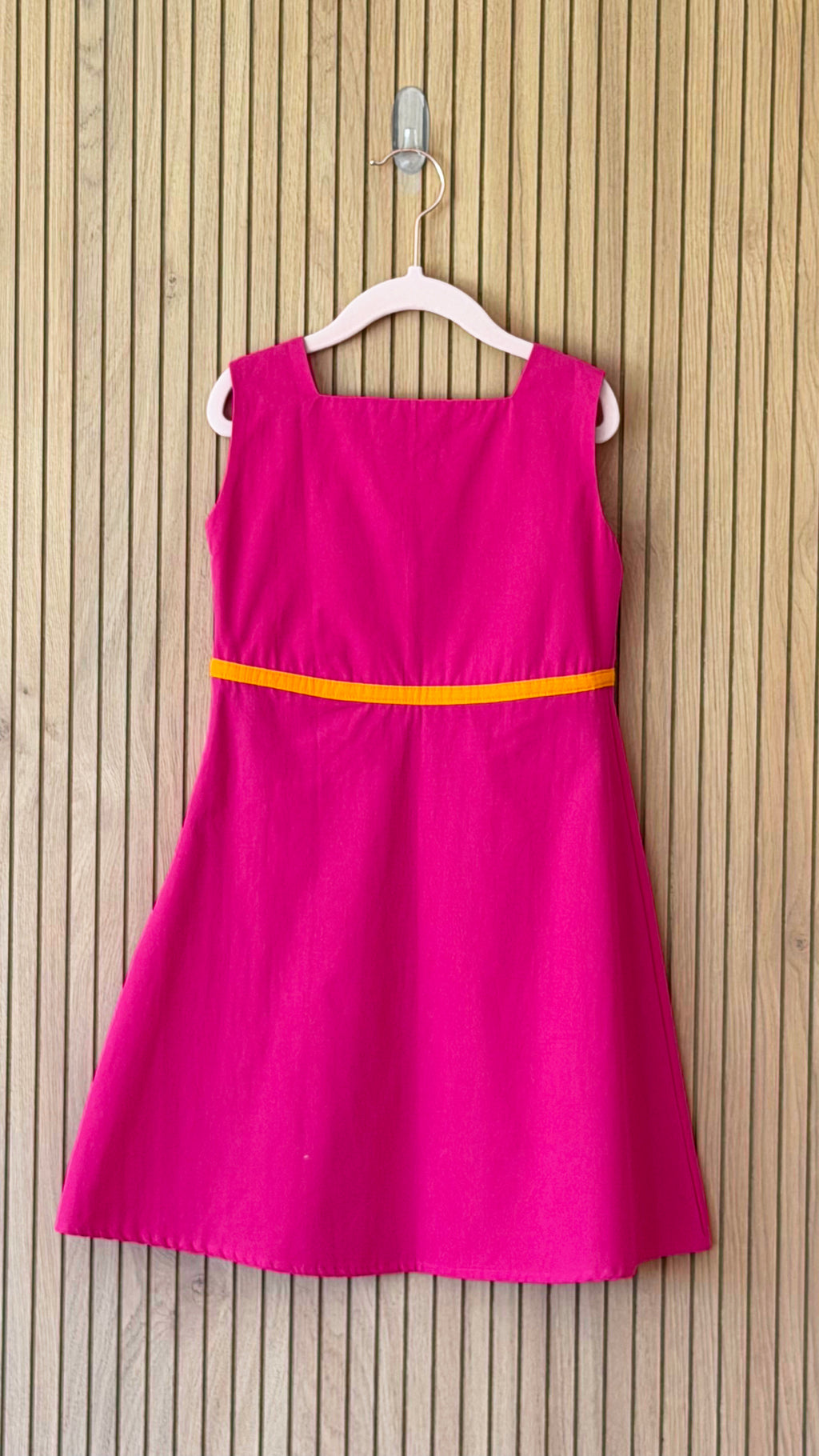 Hot Pink & Orange A-Line Dress