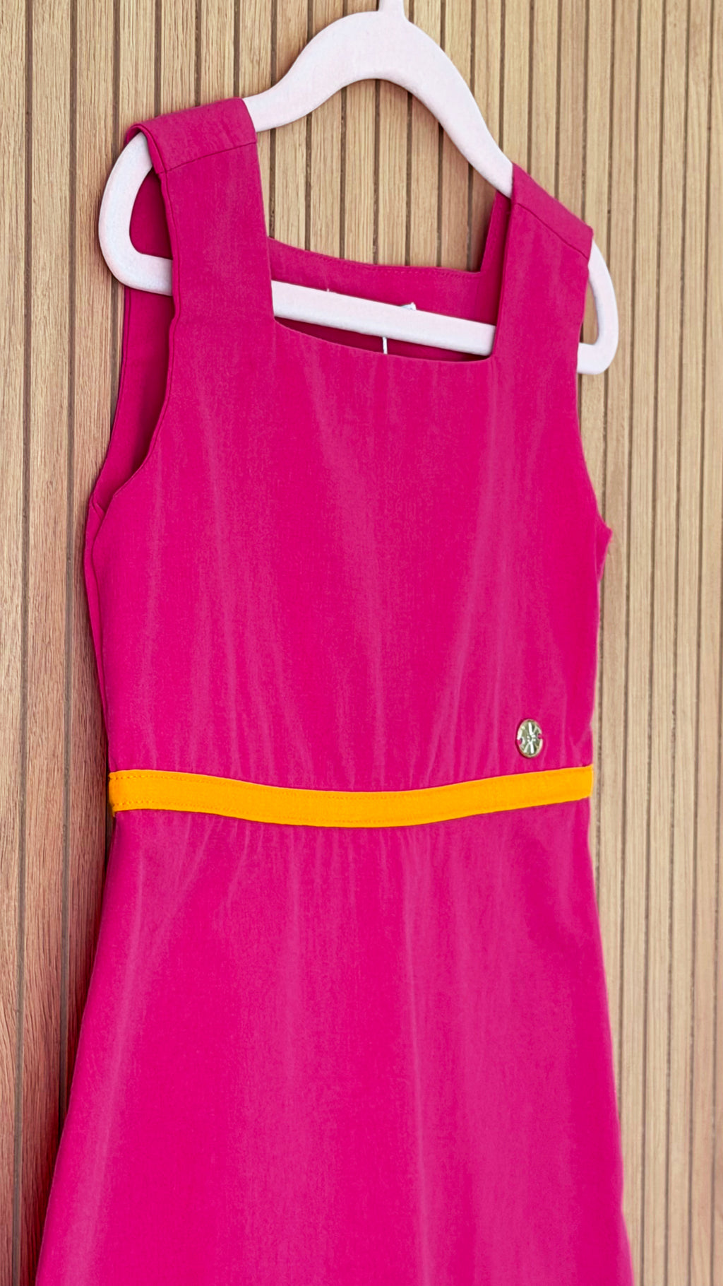 Hot Pink & Orange A-Line Dress