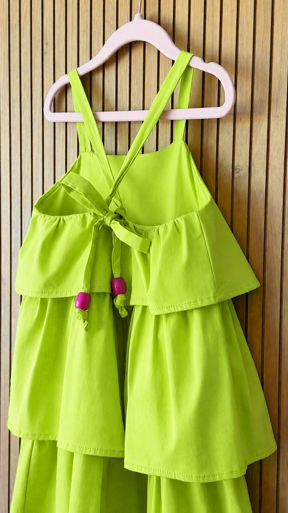 Electric Lime Tiered Dress