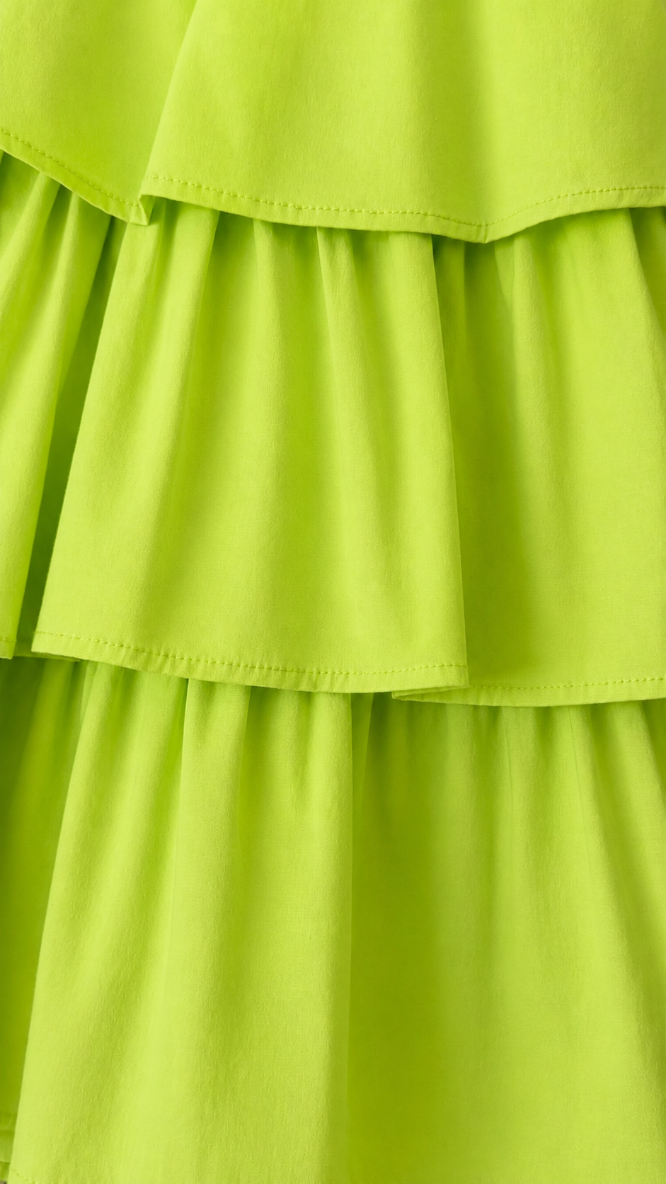 Electric Lime Tiered Dress