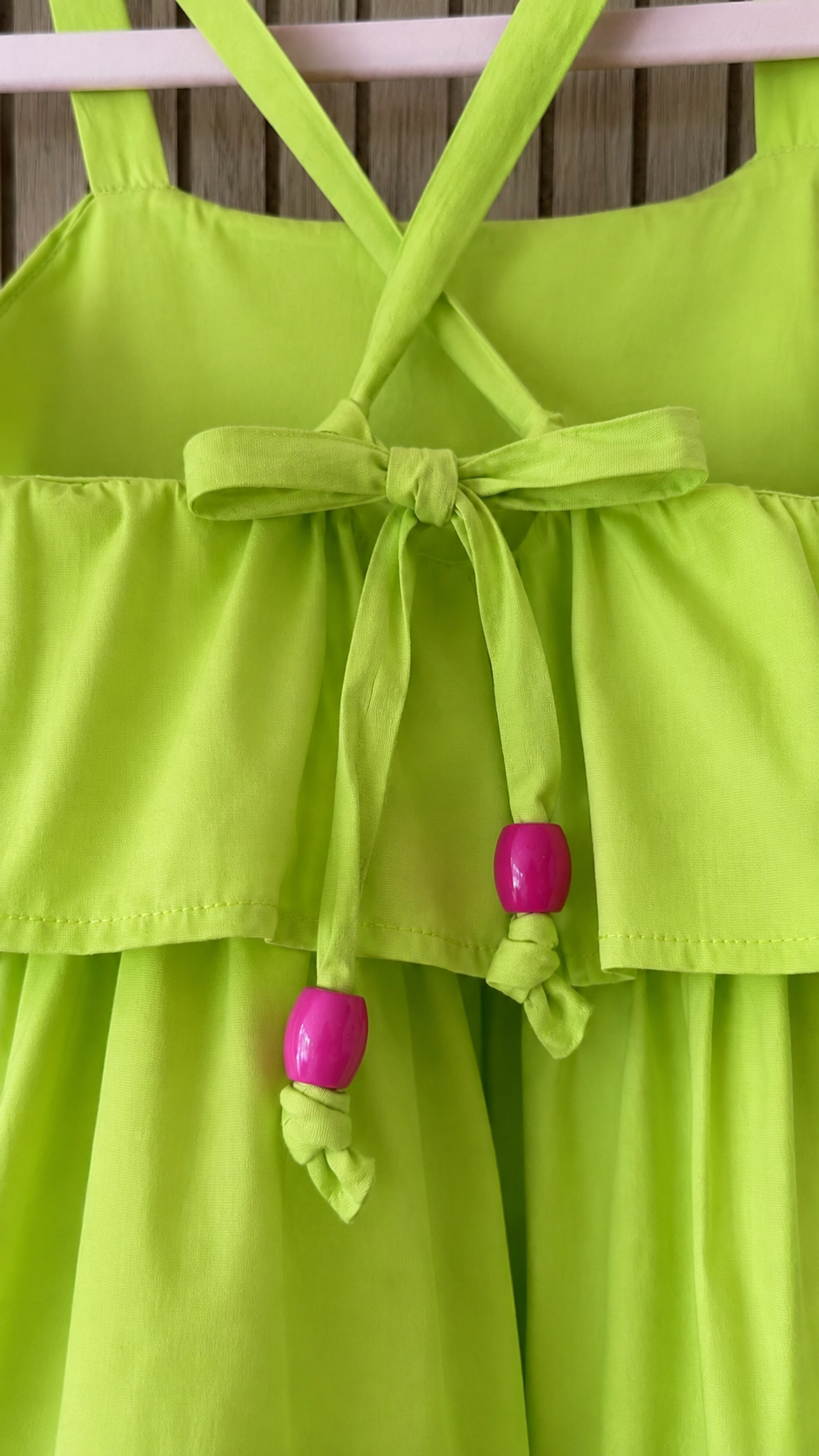 Electric Lime Tiered Dress